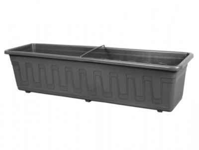 Truhlík GARDEN plastový s dezénem 80cm šedý