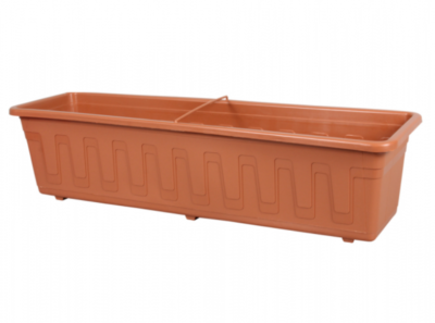 Truhlík GARDEN plastový s dezénem 100cm Teracota