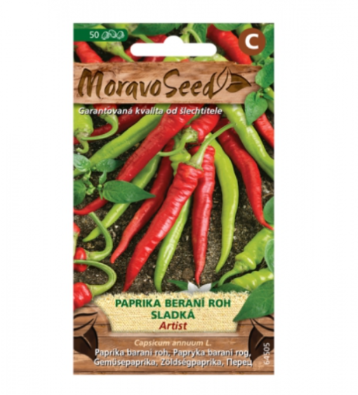 Paprika zeleninová ARTIST, typ beraní roh, sladká 64505