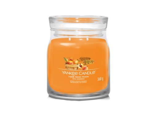 YANKEE CANDLE FRESH FARM PEACH SIGNATURE STŘEDNÍ