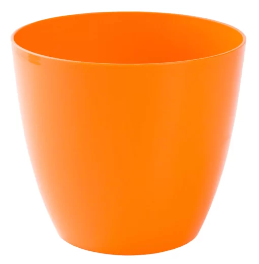 Dekorativní květináč Ella mat pr. 18 cm oranžová