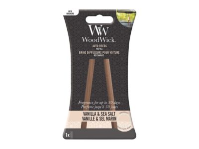 Woodwick náhradní vonné tyčinky do auta Vanilla & Sea Salt