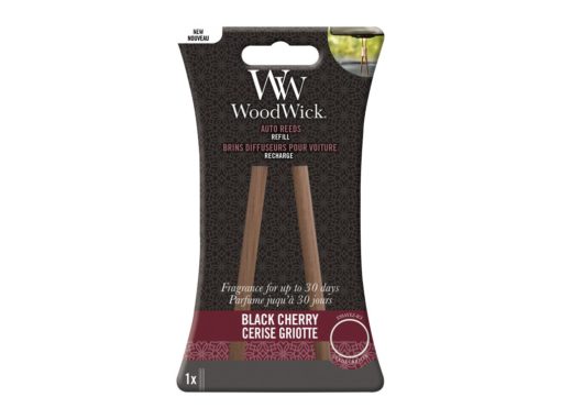 Woodwick náhradní vonné tyčinky do auta Black Cherry