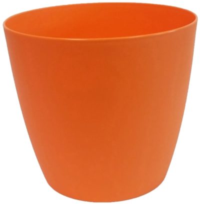 Obal květináče ELLA 11 cm, oranžová matná