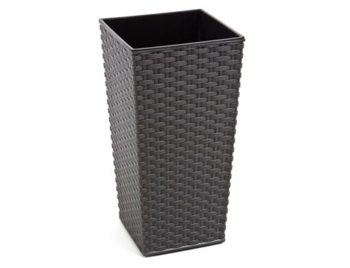 Obal FINEZZIA RATTAN 19x19x36h/antracit