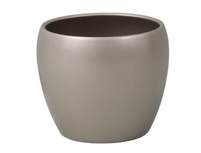 Obal na květník LUNA ISLAND METALIKA zlato-střibr.bronz.keramický d8x6cm