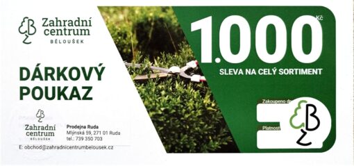 Poukaz 1000kč