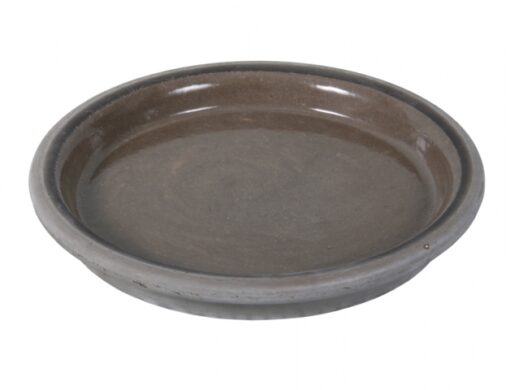Podmiska DISKO d24cm/glaz./umbra-šedohnědá/SP