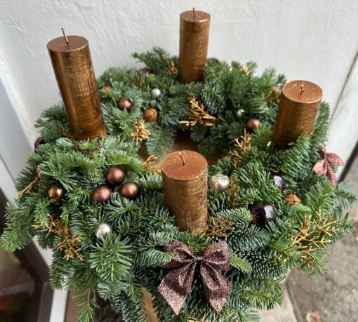 Adventní věnec hnědý č.6