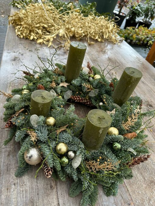 Adventní věnec zelený č.5