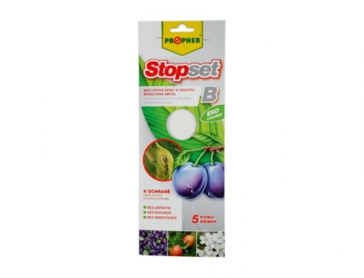 Stopset bílé desky proti pilatkám/5ks