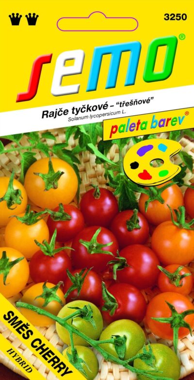 Rajče tyč. cherry - směs barev 10s 3250