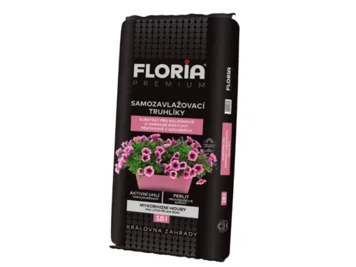 Floria PREMIUM Substrát do samozavlažovacích truhlíků 18l - BLACK