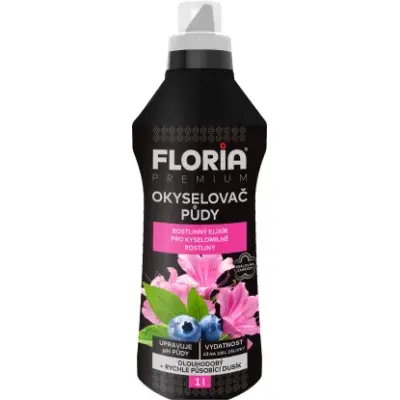 Floria PREMIUM Okyselovač a kapalné hnojivo pro kyselomilné rostliny 1l