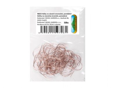 Háčky na ván. stromeček 50ks měď