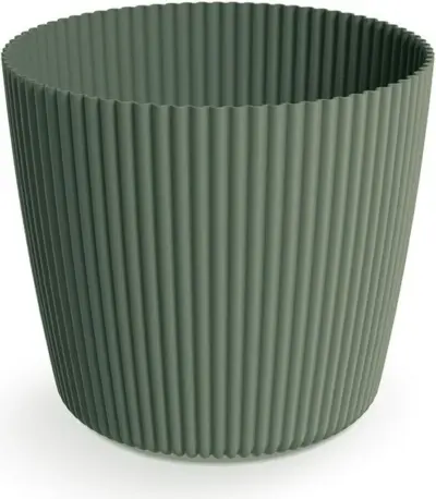 DMI150-2411U Květináč MILLY ROUND 14,6cm tm. zelený