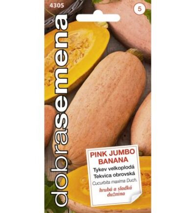 Dobrá semena Tykev velkoplodá Pink Jumbo Banana 4305