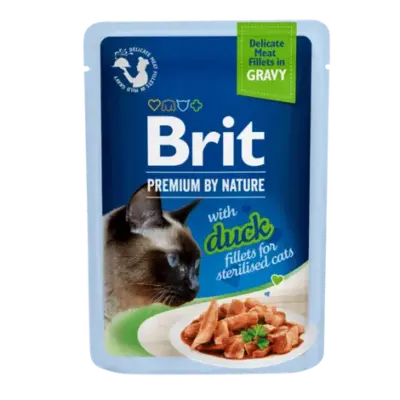 Brit Premium Cat Delicate Fillets in Gravy Duck 85g