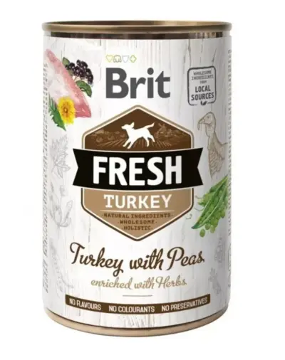 Brit Fresh Turkey with Peas 400g