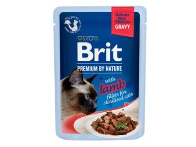 Brit Premium Cat Delicate Fillets in Gravy Lamb 85g